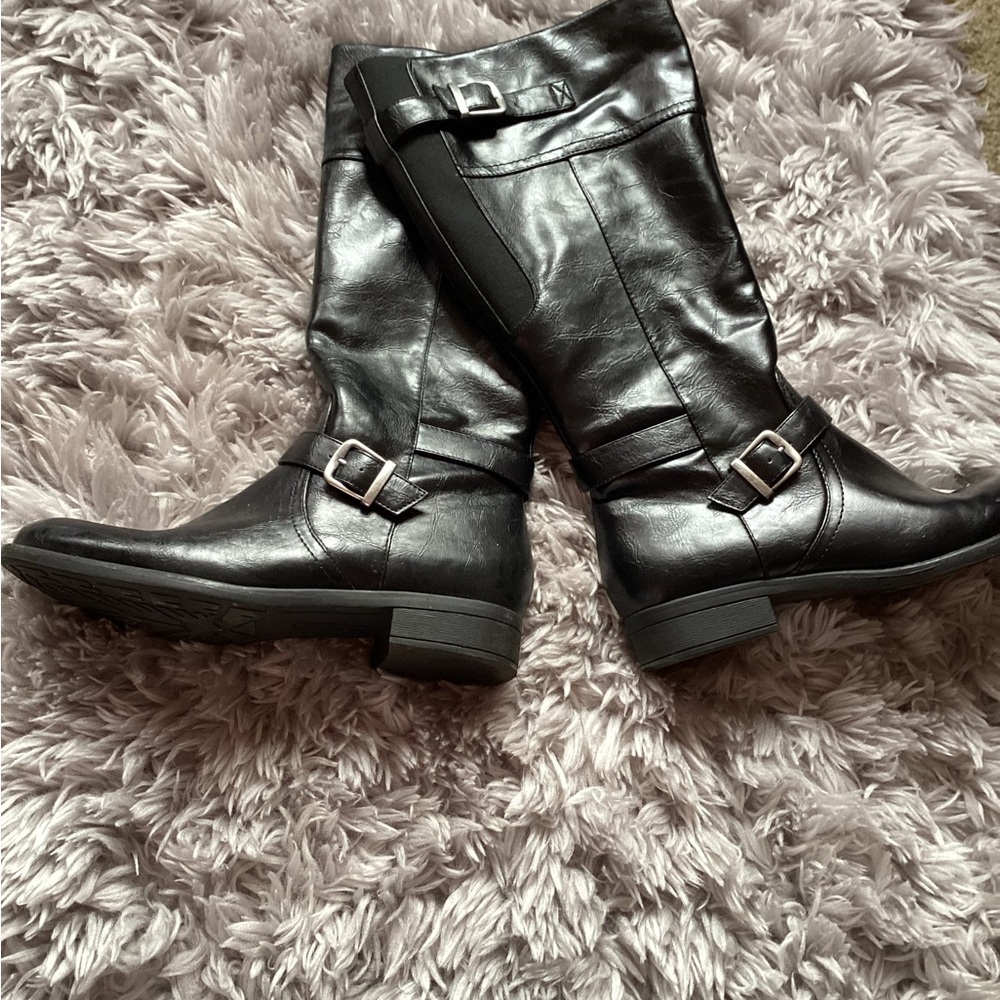 Women's Black Leather Boots